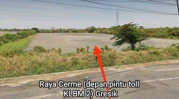 Gambar 1 DIJUAL TANAH ZONA INDUSTRI DI RAYA CERME - GRESIK