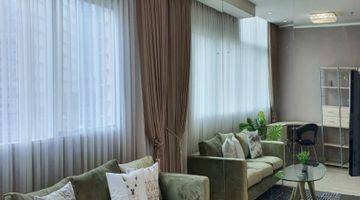 Gambar 1 Dijual Apartment Sahid Sudirman 2BR Furnished Big Living Room