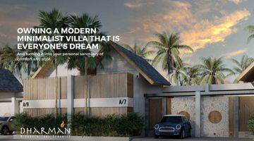 Gambar 1 Villa Mewah Modern Baru Di Canggu Harga 2,4m Saja