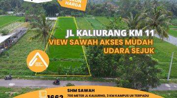 Gambar 1 Jual Tanah Jalan Kaliurang Km 11 View Sawah Akses Mudah