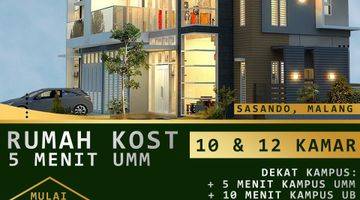 Gambar 1 Rumah Kost 2 Lantai Baru Furnished SHM di Sasando, Malang, Malang