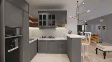 dapur rumah mezzanine tatar wangsakerta kota
