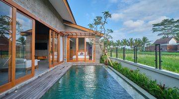 Gambar 3  Villa full furnished dengan view sawah di Ubud