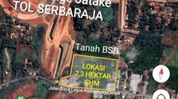 Gambar 1 Lahan Komersil 2.3 Ha Nempel Jalan Utama Cisauk 