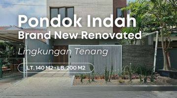 Gambar 1 Turun Harga Rumah Renovasi di Pondok Indah, Lt 140m², Dekat Pim