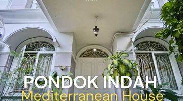 Gambar 1 Rumah Mediterranean Design Di Pondok Indah Row Jalan Lebar