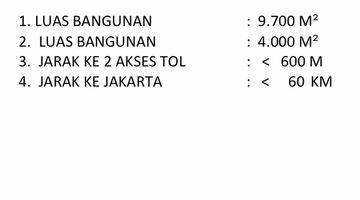 Gambar 3 jual pabrik klari karawang timur