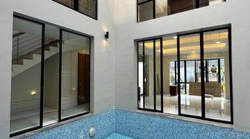 kolam renang rumah baru renov dalam komplek