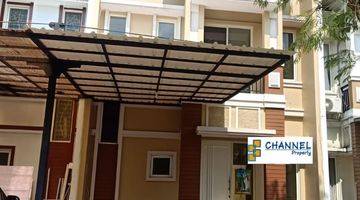tampak depan dijual rumah cluster siap huni