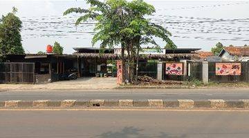 tampak depan tanah di jl raya parung,