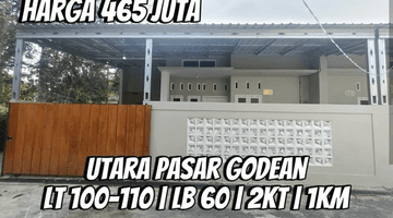 Gambar 1 Rumah Baru Siap Huni Minimalis Modern Dalam Cluster 12 Unit Di Utara Pasar Godean