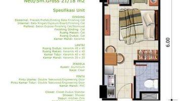 Gambar 1 Dijual Cepat 2 Unit Apartmen Dramaga Tower Type Studio Furnished