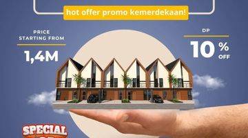 tampak depan rumah modern 2 lantai strategis