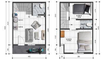 Gambar 2 Rumah Murah Cantik Minimalis 2 Lantai di Kemayoran Jakarta Pusat