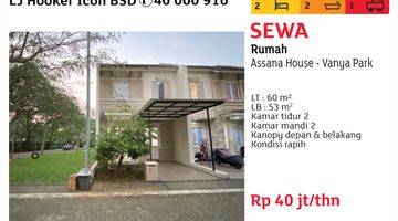 Gambar 1 Sewa Rumah Assana House Vanya Park Rapih Dan Bersih