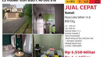 Gambar 1 Dijual Rumah Harga Bu Segera Nusaloka Sektor 14.6 Bsd Sebrang Savia