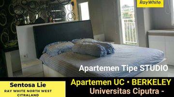 Gambar 1 Dijual Apartemen UC Berkeley tipe Studio FULL FURNISHED - Universitas Ciputra Citraland Surabaya