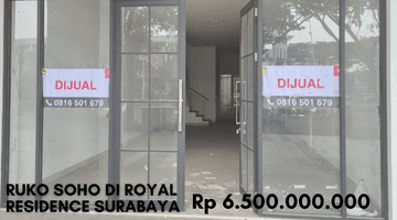 Gambar 1 Dijual Cepat Ruko 4 Lantai Lokasi Strategis di Royal Residence Surabaya Barat