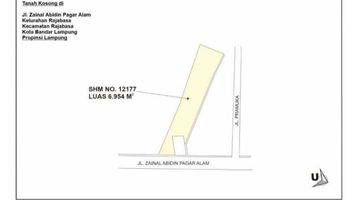 Gambar 4 Tanah strategis di Jl. ZA Pagar Alam 6954 SHM m²