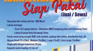 Gambar 1 .

Ukuran *SEDANG & BESAR* 
Luas per unit tanah bervariasi
Luas per unit bangunan 396m2 ( 11 X 36m )
Luas per unit bangunan 462m2 ( 11 X 42m )
Luas per unit bangunan 528m2 ( 11 X 48m )
Harga MULAI DARI : Rp. 4,000,000,000.-/unit (incl ppn10%)

Info : Pit 