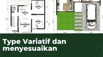 Gambar 3 Rumah murah dekat perkotaan dilalui angkot