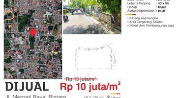 Gambar 1 Dijual Kavling Harga Murah Lokasi Strategis Dekat Upj Bintaro 