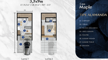 Gambar 2 Dijual Rumah Bagus Casa Maple 2 Lantai Pik 2