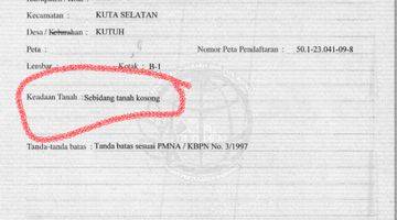 Gambar 5 TANAH LUAS VIEW GWK DAN LAUT DI KUTUH KUTA SELATAN BADUNG Tanah di Kutuh, Kuta Selatan SHM - Sertifikat Hak Milik 50 Are