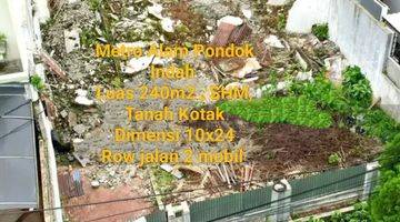 Gambar 2 Tanah Cluster Metro Alam Pondok Indah, Bentuk Kotak 10x24, Premium