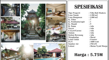 Gambar 4 Dijual Villa Style Bali Modern Batan Nyuh Marga Tabanan Bali Ron.a591
