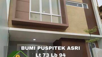 Gambar 1 Dijual Rumah Baru Minimalis Modern Material Bagus Bumi Puspitek Asri Bsd, Tangerang