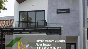 Gambar 1 Dijual Rumah Minimalis Modern 2 Lantai Balkon Alam Sutera Tangerang