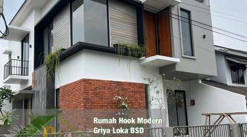 Gambar 1 Dijual Rumah Hook Modern 2 Lantai Griya Loka Bsd Tangerang Selatan