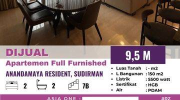 Gambar 1 Apartement Anandamaya Residences 2 BR Furnished Bagus