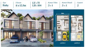 Gambar 3 Dijual Rumah 2 Lantai 3+1 KT Ada AC Carport Bisa Nego di PIK 2 