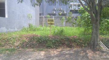 tampak depan jual tanah matang lokasi bagus
