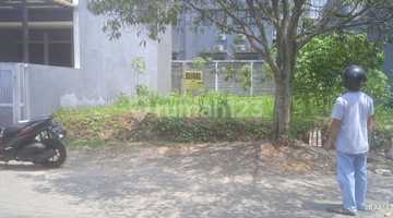 tampak depan jual tanah matang lokasi bagus