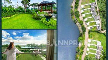 tampak depan villa view danau ready stok