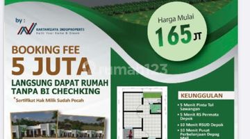 Gambar 5 Rumah Murah Ready Akses Mobil 1km Ke Tol,stasiun di Citayam Promo Minggu Ini