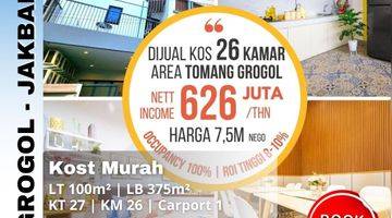 Gambar 1 Dijual Kost 26 Kamar Tidur Full Terisi di Area Tomang Grogol Jakarta Barat