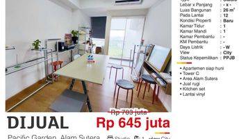 Gambar 1  Apartemen Pacific Garden Studio jual rugi