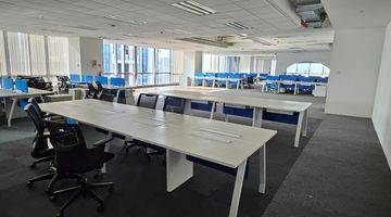 Gambar 2 Pakuwon tower Office  1 Floor size 2.200sqm, FURNISHED, at kota kasablanka jakarta selatan.