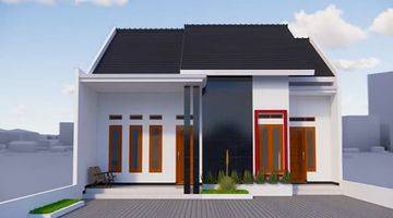 ruang keluarga rumah bagus unfurnished shm di