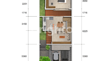 Gambar 3 RUMAH DENGAN DESAIN ELIT DAN ELEGAN DI PUSAT KOTA DENPASAR