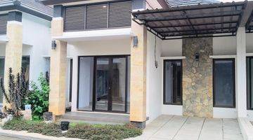 tampak depan rumah cluster di serpong tangerang