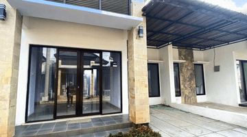 tampak depan rumah cluster di serpong tangerang