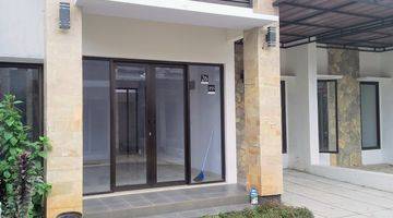 tampak depan rumah cluster di serpong tangerang