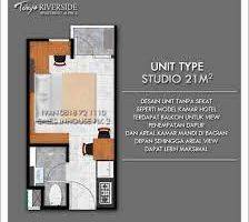 Gambar 4 Apartemen Tokyo Riverside Pik 2 Dijual Murah Uk 21 M2 Harga 240jt