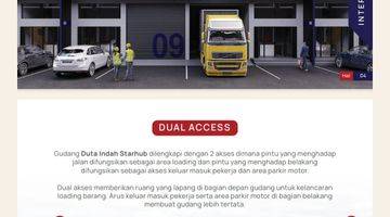 tampak depan jual gudang multiguna samping bandara