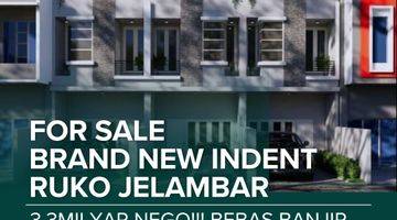 Gambar 1 Dijual Cepat Ruko Baru Indent Di Jelambar JakBar